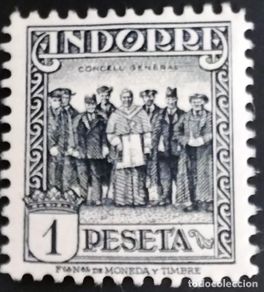 Sellos: ANDORRA Edifil 41 sellos nuevos 1935 1943 MNH Paisajes de Andorra